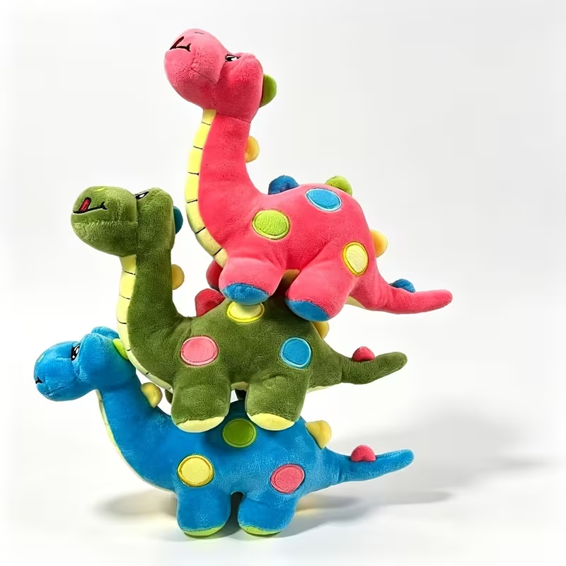 28cm Dinosaur Plush Toy, Soft Stuffed Dinosaur Cuddle Toy, Cute Plush Animal for Kids, Birthday & Holiday Gift