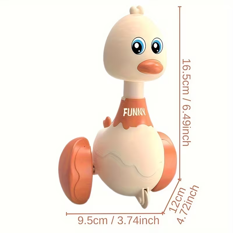 Press Toy Car for Kids, Cute Swing Duck Push Car Toy, No Battery Required, 1/3 Piece Set, Random Color