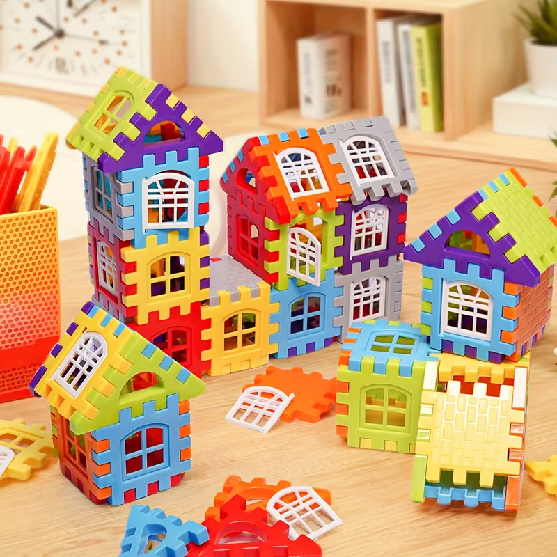 Kids Puzzle Building Blocks for Ages 3+, Educational Plastic Puzzle Toy, Creative Brain & Skill Development Game, 50/70/100/125 Pieces