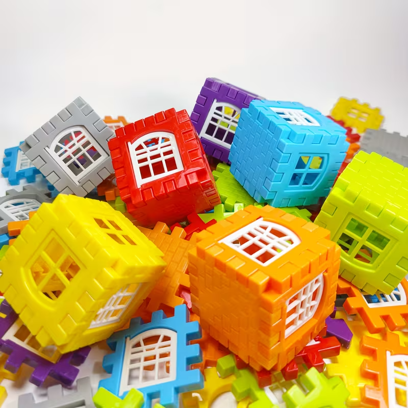 Kids Puzzle Building Blocks for Ages 3+, Educational Plastic Puzzle Toy, Creative Brain & Skill Development Game, 50/70/100/125 Pieces
