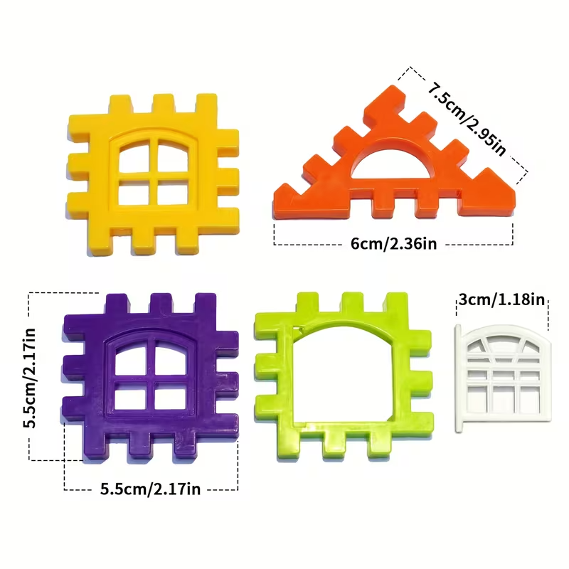 Kids Puzzle Building Blocks for Ages 3+, Educational Plastic Puzzle Toy, Creative Brain & Skill Development Game, 50/70/100/125 Pieces